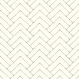 Oswin Grey Tiered Herringbone Wallpaper with Farmhouse Chevron Pattern - Chesapeake 3125-72364