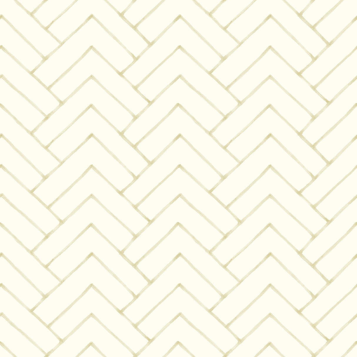 Oswin Light Yellow Tiered Herringbone Wallpaper with Chevron Graphics in Farmhouse Style - Chesapeake 3125-72365