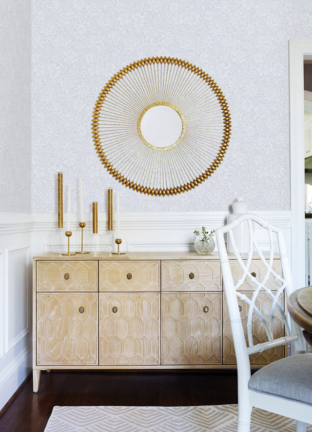 Zahara Periwinkle Floral Wallpaper