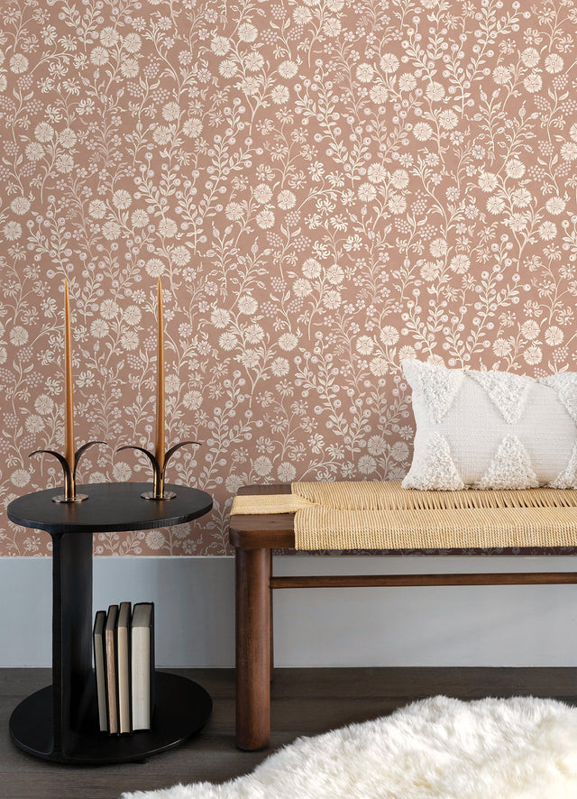 Liana Blush Trail Wallpaper