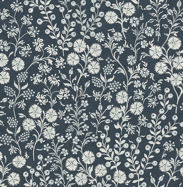 Liana Indigo Trail Wallpaper