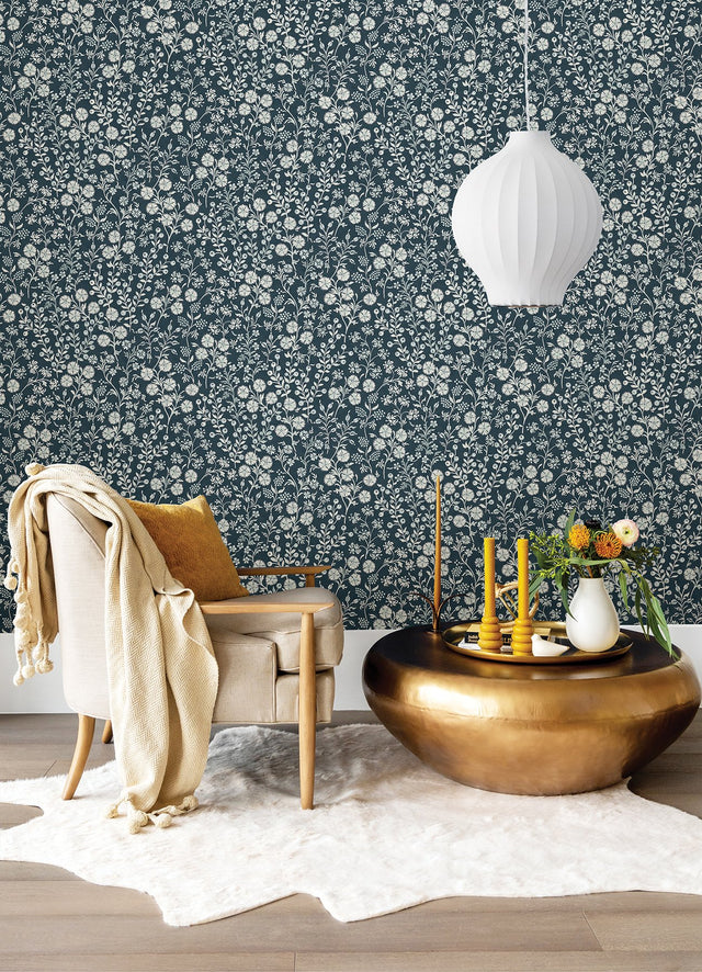 Liana Indigo Trail Wallpaper