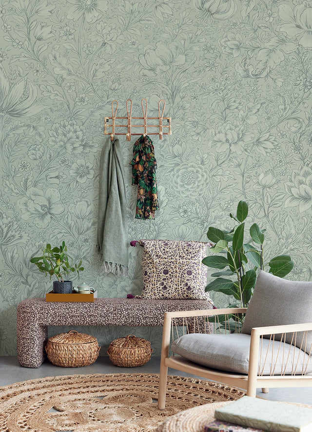 Sage Rosarium Wall Mural