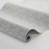 SOMMARSLÖJA Blue Floral Lattice Wallpaper by Boråstapeter – Schumacher 3269