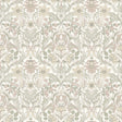 Blomsterfröjd soft multi wallpaper by Boråstapeter for Schumacher, Arts and Crafts floral pattern, roll and detail view