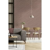 Alpin Pink by Fine Decor Painted Brick Wallpaper – Brewster FD43601