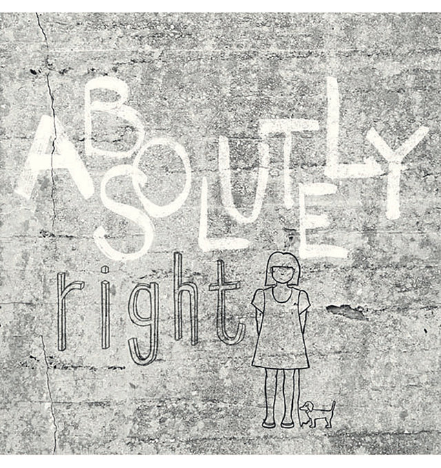 Absolutely Right Light Grey Graphic Wall Mural