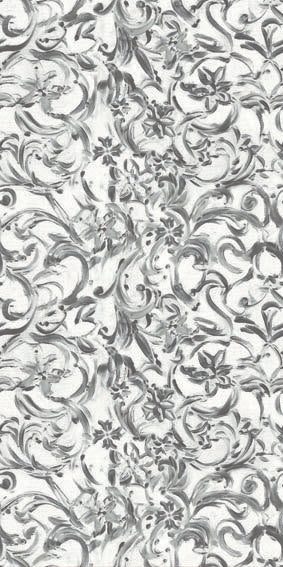 Filigrain White Floral Wall Mural with Black & White Botanical Geometric Motif - Eijffinger EJ356207