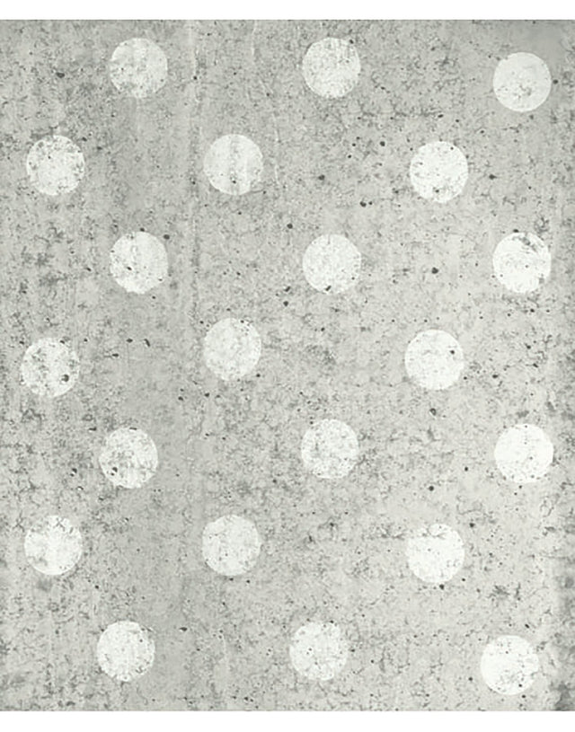 Concrete Dots Light Grey Polka Dot Wall Mural