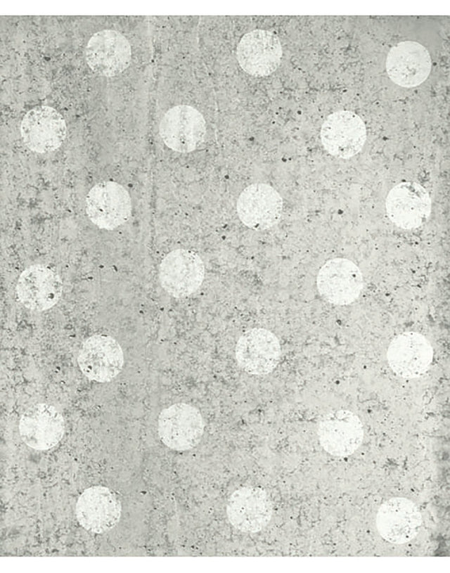 Concrete Dots Light Grey Polka Dot Wall Mural