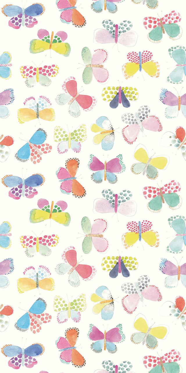 White Butterflies In My Stomach Wall Mural