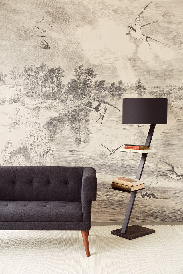 Hirundo Cream Wall Mural