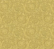 Sublime metallic gold acanthus medallion wallpaper pattern by Versace