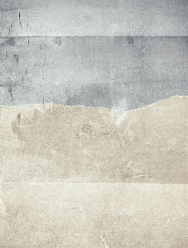 Grey Stone Landscape Wall Mural with Modern Graphic Concrete Pattern - Eijffinger EJ369150