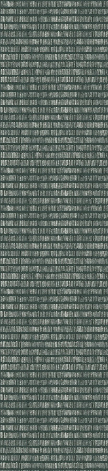 Solemn Lines Dark Green Wall Mural