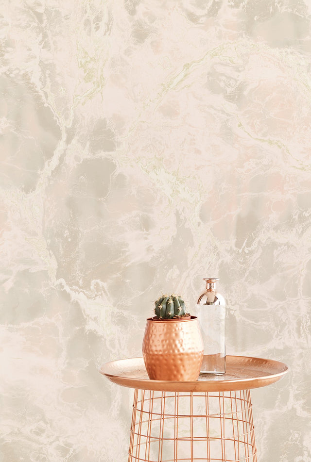 Marble Stone Rosario Pale Pink Graphic Modern Wall Mural - Eijffinger EJ369161