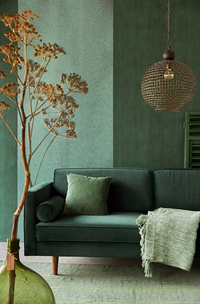 Heracleum Green Wall Mural with Floral Nature Motif - Eijffinger EJ379104