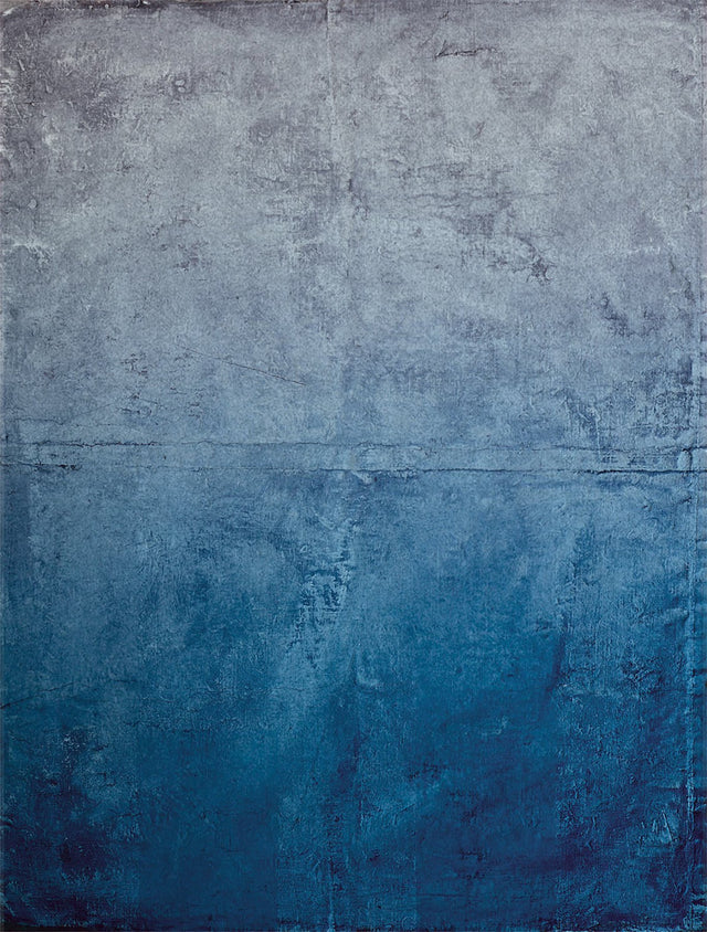 Canvas Denim Blue Wall Mural with Zen Gradient Texture - Eijffinger EJ379105