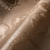 Gilded Age Blush by Versace Volume 5 Metallic Medallion Wallpaper – Versace 384612X