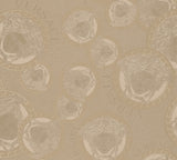 Versace Gilded Age blush metallic Medusa medallion wallpaper