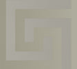 Stardust grey geometric Greek key wallpaper with semi-gloss finish