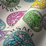 Dynasty Confetti by Versace Medallion Vinyl Wallpaper – Versace 386101X