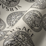 Dynasty Snowbound by Versace Volume 5 Medallion Vinyl Wallpaper – Versace 386102X