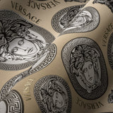 Monarch Coconut by Versace Volume 5 Medallion Wallpaper – Versace 386114X