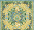 Versace Mirage Brilliance medallion wallpaper with tropical leaves and ornate gold detailing