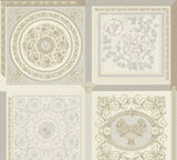Reverie Oak by Versace Volume 5 Satin Medallion Wallpaper – Versace 387042X-Sample
