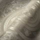 Ember Butterscotch by Versace Medallion Heavyweight Vinyl Wallpaper – Versace 387053X