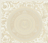 Versace Ember butterscotch medallion wallpaper in semi-gloss heavyweight vinyl