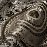 Ember Shale by Versace Volume 5 Metallic Medallion Wallpaper – Versace 387056X