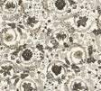Versace Empress Woodbridge metallic floral wallpaper in grey, taupe and gold tones