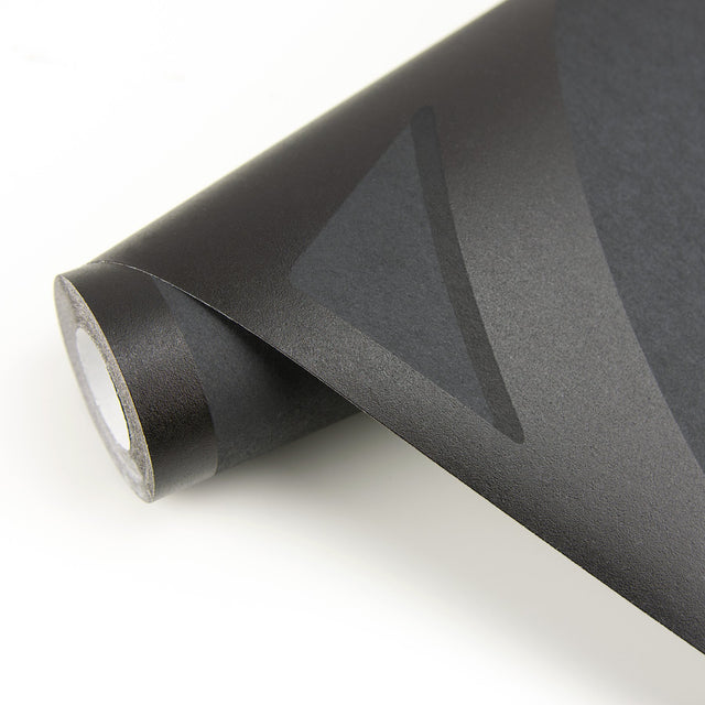 Shapes Black Curved Trellis Wallpaper