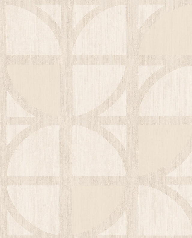 Tulip Cream Geometric Trellis Wallpaper