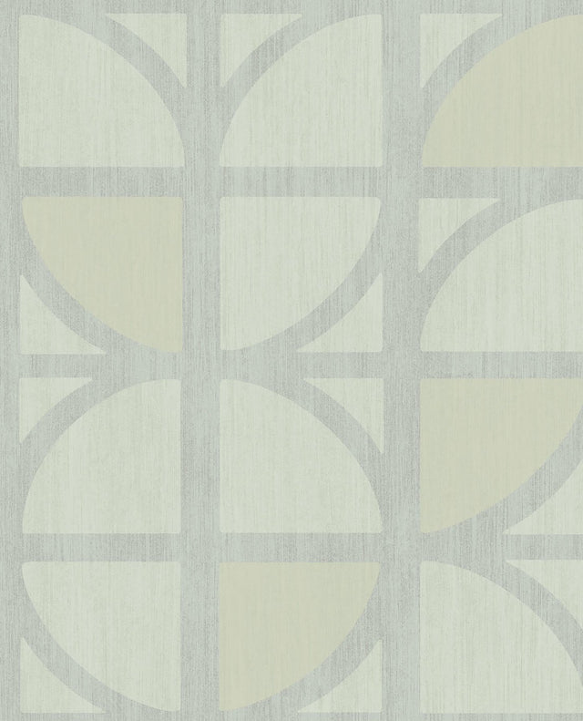 Tulip Mint Geometric Trellis Wallpaper