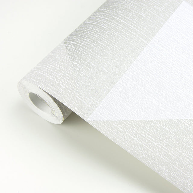 Diamond Grey Tri-Tone Geometric Wallpaper