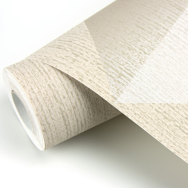 Diamond Khaki Tri-Tone Geometric Wallpaper