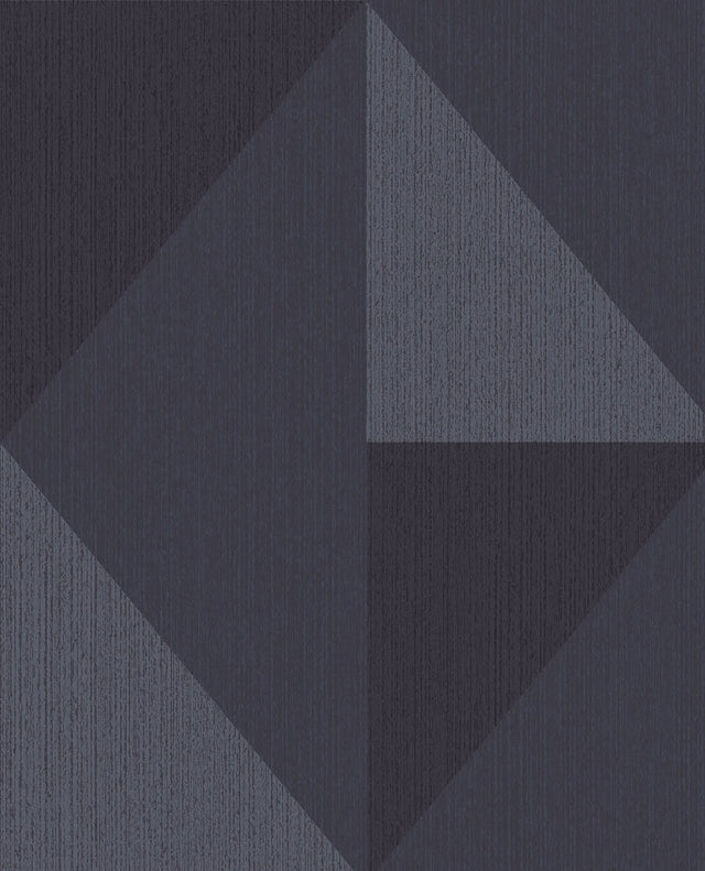 Diamond Blue Tri-Tone Geometric Wallpaper
