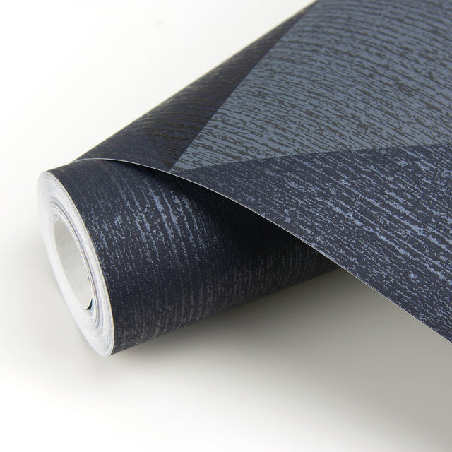 Diamond Blue Tri-Tone Geometric Wallpaper