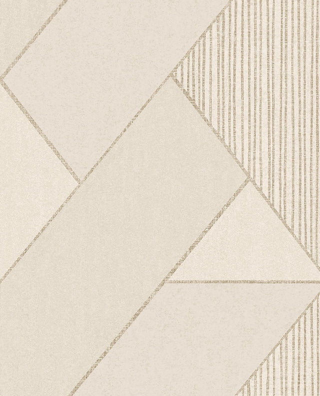 Art Cream Glam Geometric Wallpaper