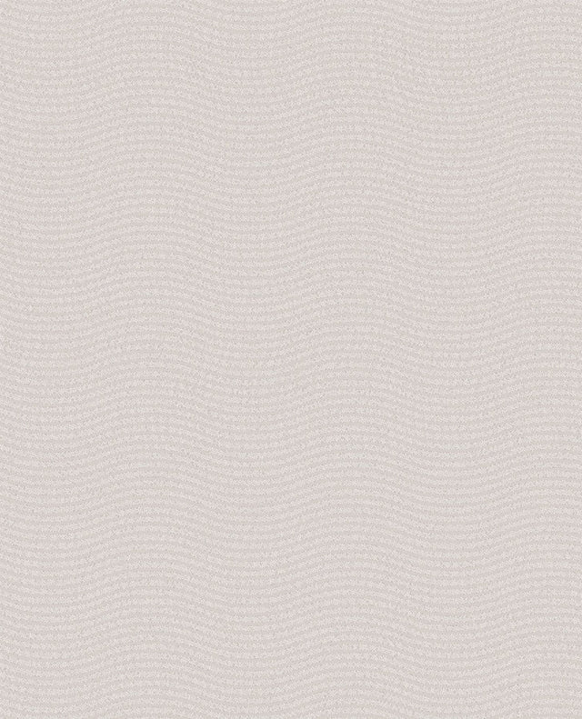 Curves Light Grey Glittering Waves Wallpaper
