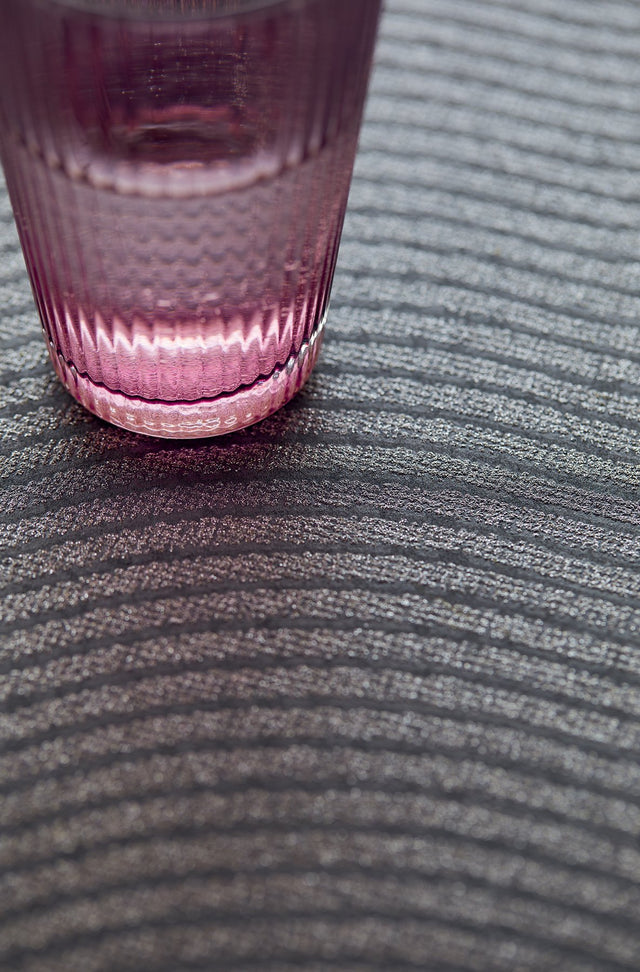 Curves Black Glittering Waves Wallpaper