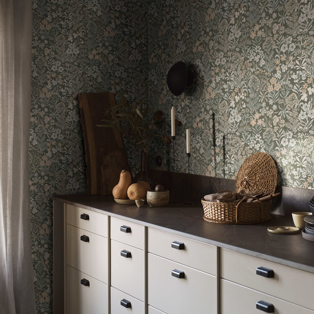 Ång Spruce by Boråstapeter Scandinavian Floral Wallpaper – Schumacher 3969