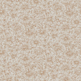 Gabriella Clay by Boråstapeter - Mid-scale floral wallpaper with a textile effect in clay colorway, shown in room and pattern detail.
