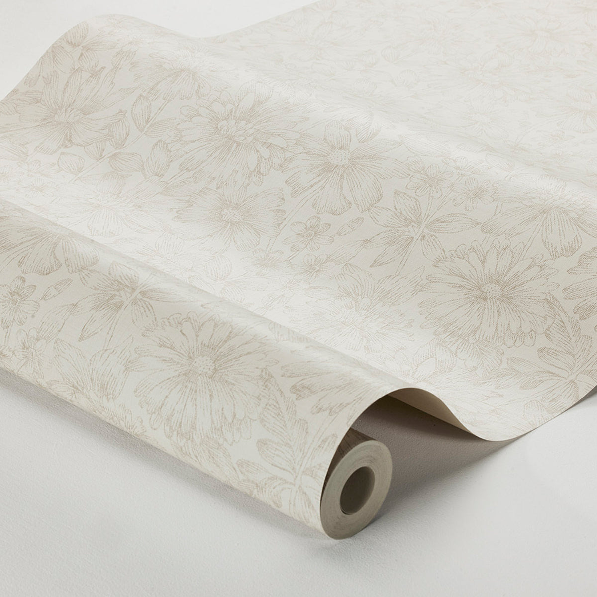 Gabriella Stone Floral Wallpaper by Boråstapeter – Schumacher 3975