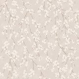 Alice Blush wallpaper by Boråstapeter for Schumacher, featuring delicate trailing apple blossoms in a soft blush colorway.