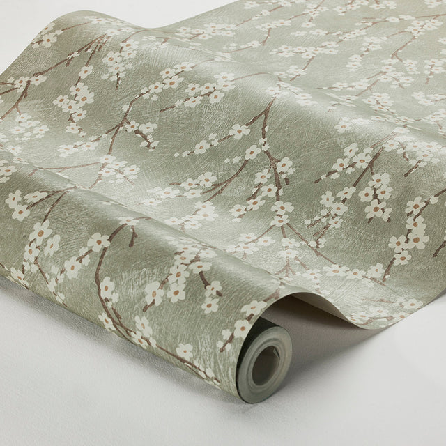 Alice Sage by Boråstapeter Delicate Floral Wallpaper – Schumacher 3978