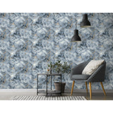 Merrick Navy by Arthouse Marble Wallpaper – Brewster Home Fashions AH923000